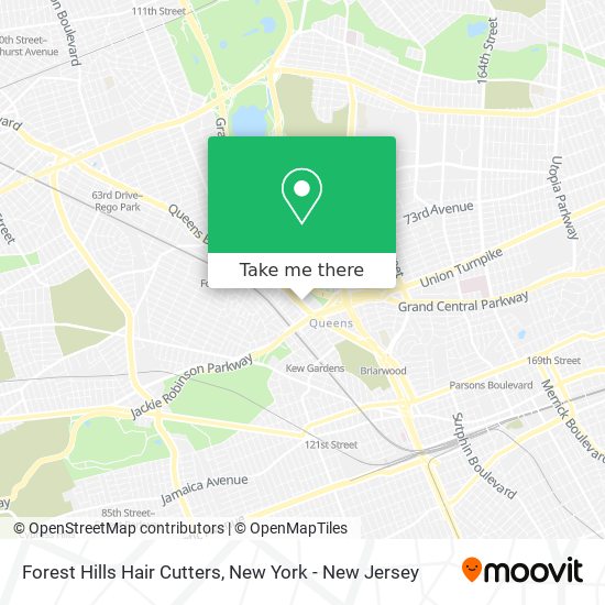 Forest Hills Hair Cutters map