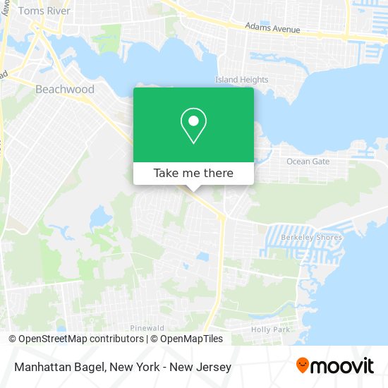 Mapa de Manhattan Bagel