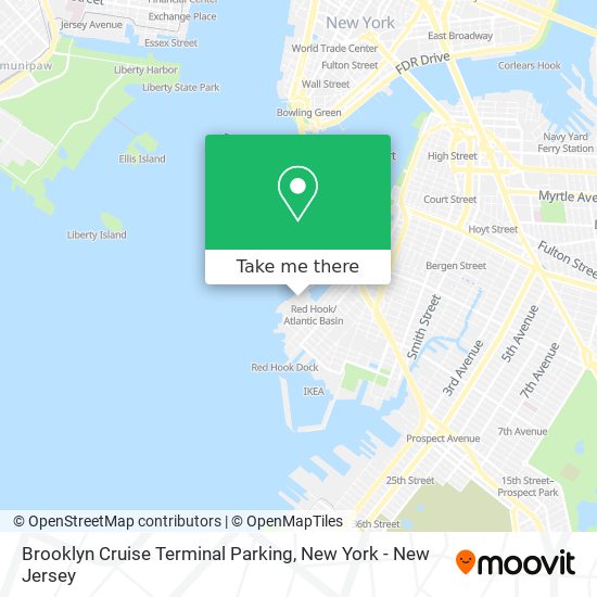 Brooklyn Cruise Terminal Parking map