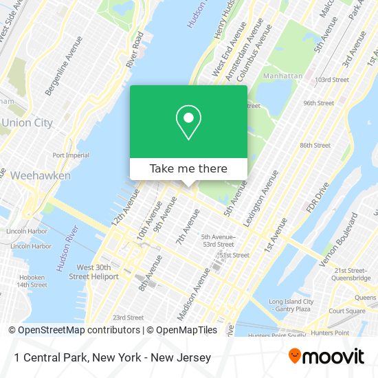 Mapa de 1 Central Park