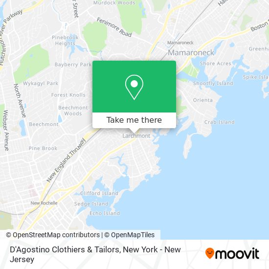 Mapa de D'Agostino Clothiers & Tailors