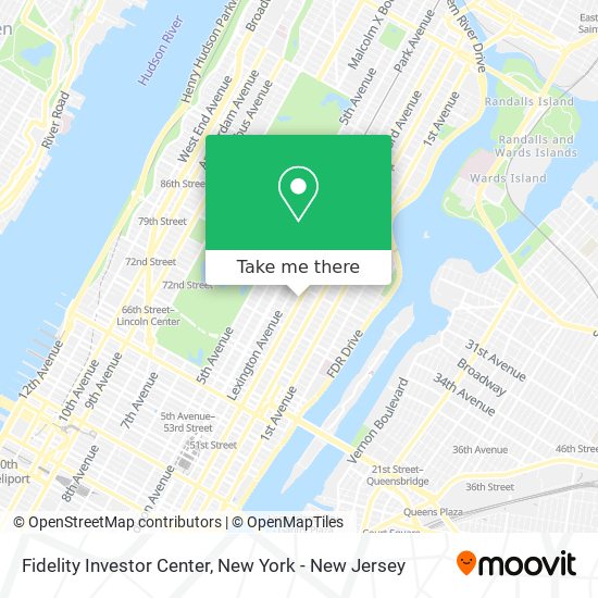 Fidelity Investor Center map
