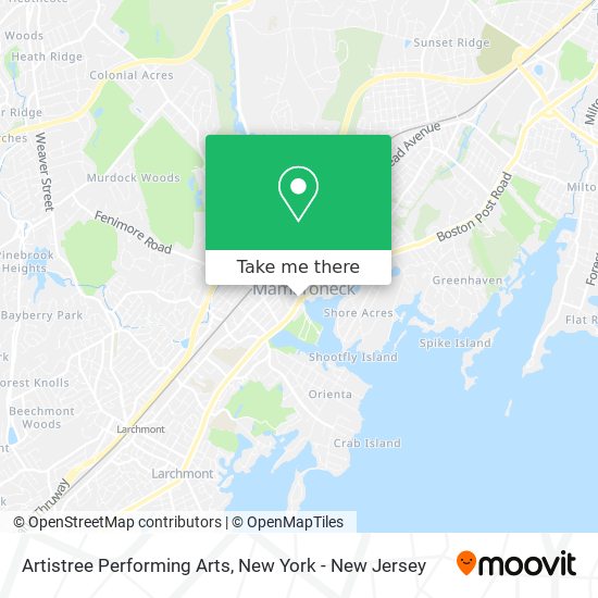 Artistree Performing Arts map