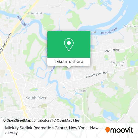 Mickey Sedlak Recreation Center map