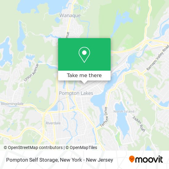 Mapa de Pompton Self Storage