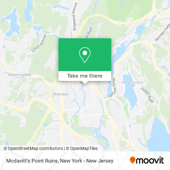 Mcdavitt's Point Ruins map