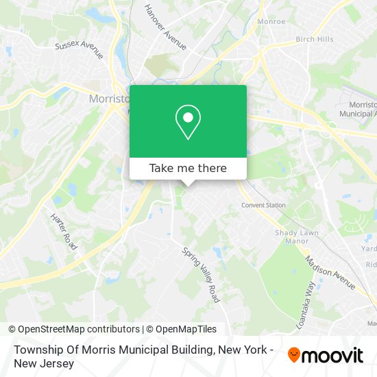 Township Of Morris Municipal Building map