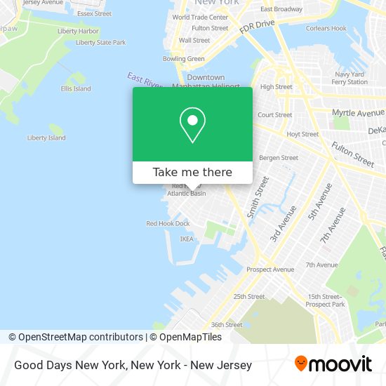 Good Days New York map