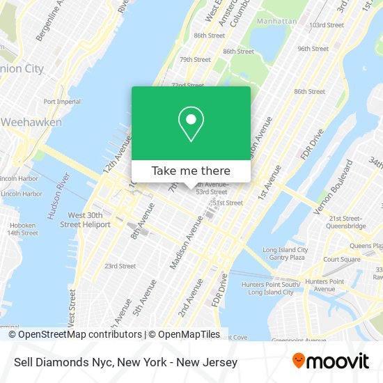 Sell Diamonds Nyc map