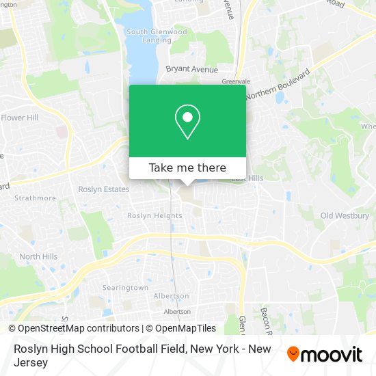 Roslyn High School Football Field map