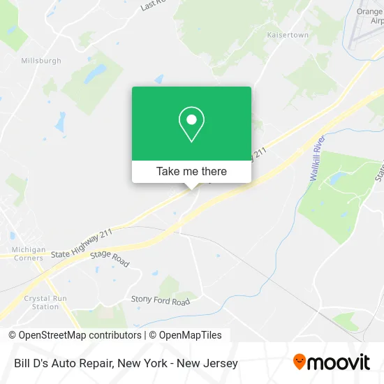 Bill D's Auto Repair map