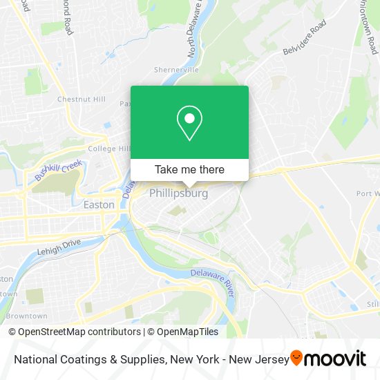 National Coatings & Supplies map