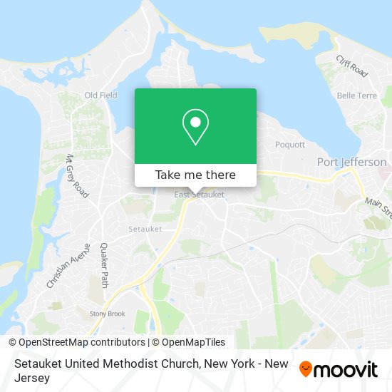 Setauket United Methodist Church map