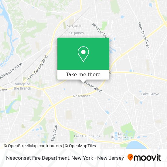 Nesconset Fire Department map