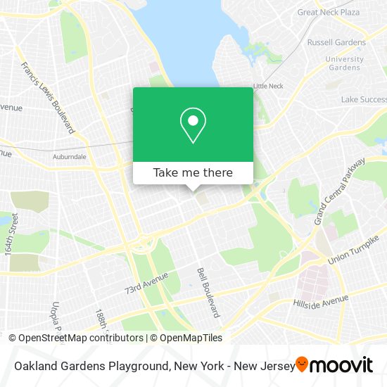 Oakland Gardens Playground map