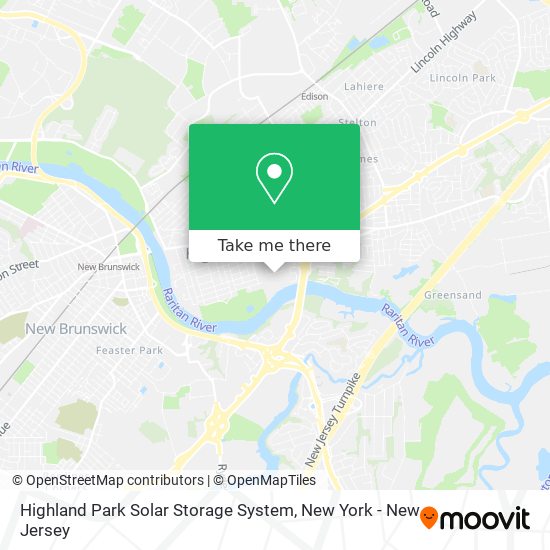Highland Park Solar Storage System map