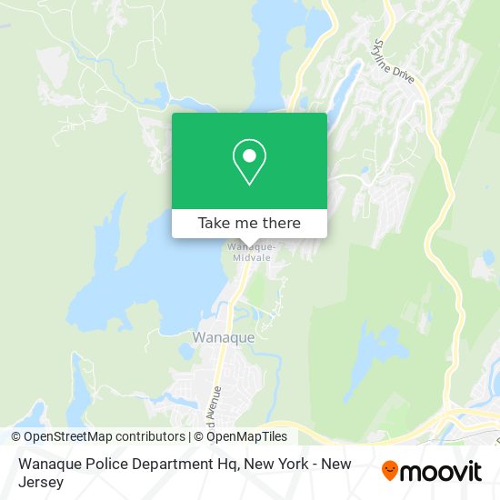 Wanaque Police Department Hq map