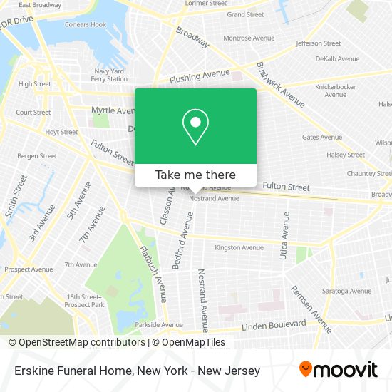 Erskine Funeral Home map