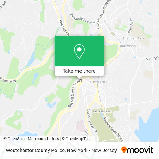 Mapa de Westchester County Police