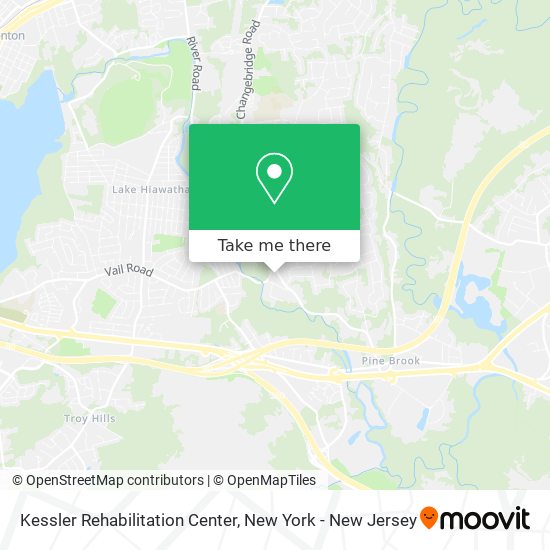 Mapa de Kessler Rehabilitation Center