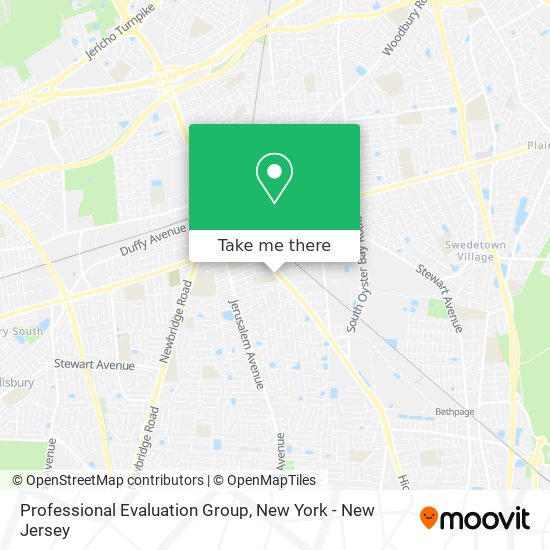 Professional Evaluation Group map