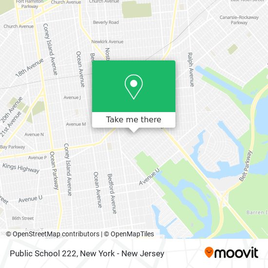 Public School 222 map