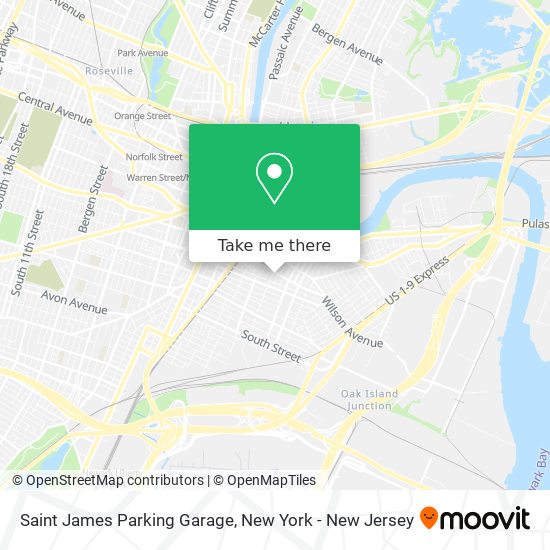 Saint James Parking Garage map
