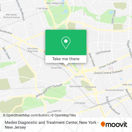 Mapa de Medex Diagnostic and Treatment Center