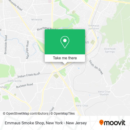 Mapa de Emmaus Smoke Shop