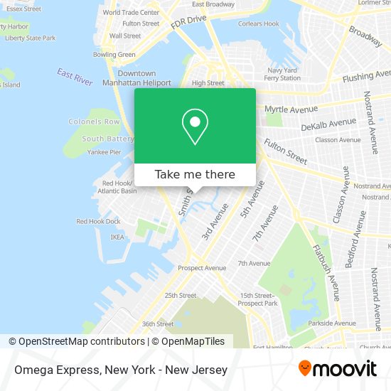 Omega Express map