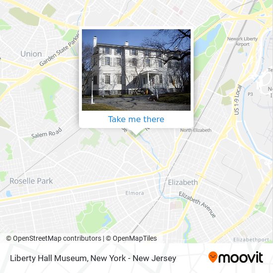 Mapa de Liberty Hall Museum