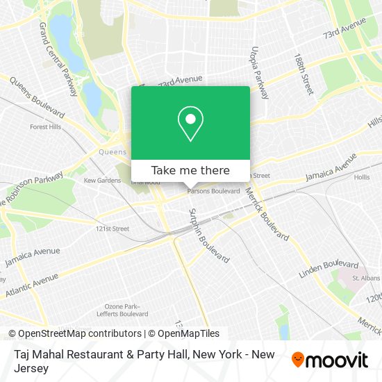 Mapa de Taj Mahal Restaurant & Party Hall