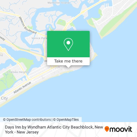 Mapa de Days Inn by Wyndham Atlantic City Beachblock