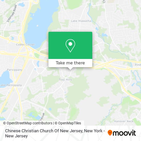 Chinese Christian Church Of New Jersey map