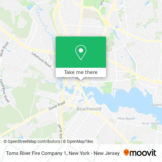 Toms River Fire Company 1 map