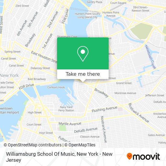 Mapa de Williamsburg School Of Music