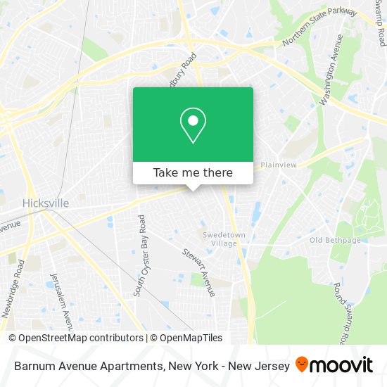 Mapa de Barnum Avenue Apartments