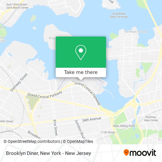 Mapa de Brooklyn Diner