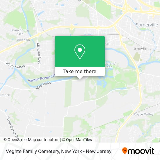 Veghte Family Cemetery map