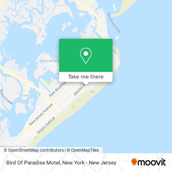 Bird Of Paradise Motel map