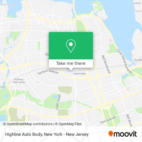 Highline Auto Body map