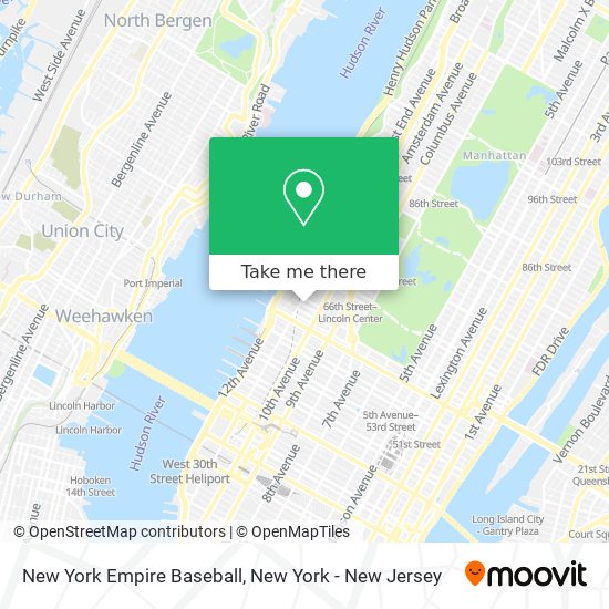 New York Empire Baseball map