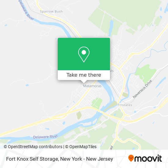 Fort Knox Self Storage map