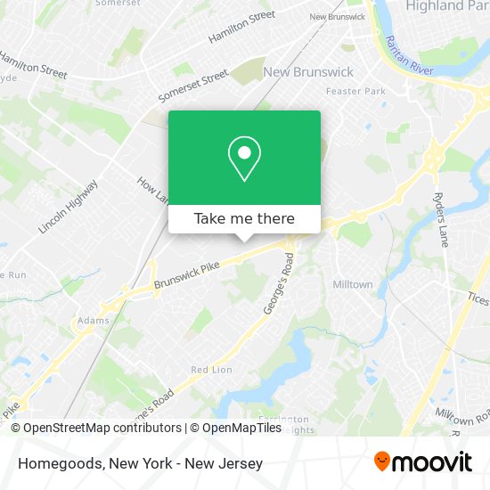 Homegoods map