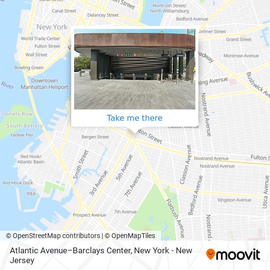 Atlantic Avenue–Barclays Center map