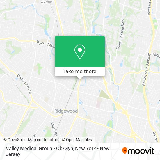 Mapa de Valley Medical Group - Ob/Gyn