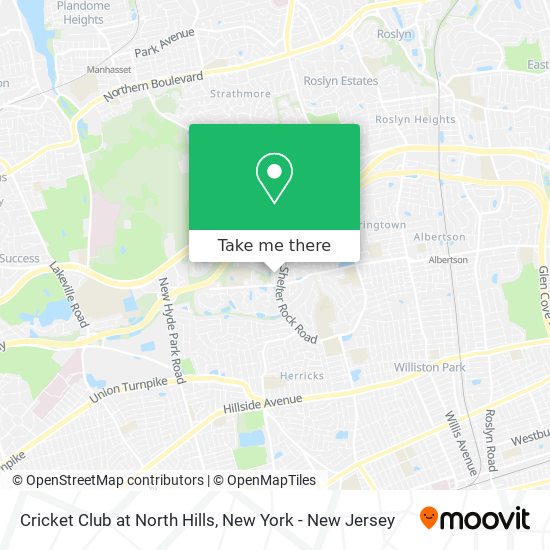 Mapa de Cricket Club at North Hills