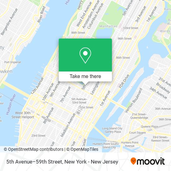 Mapa de 5th Avenue–59th Street