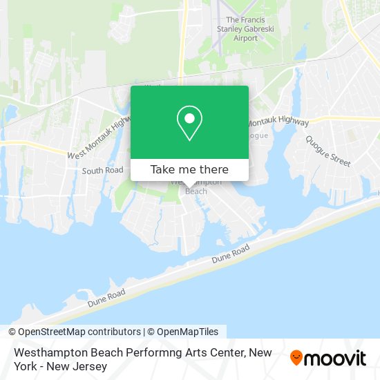 Mapa de Westhampton Beach Performng Arts Center