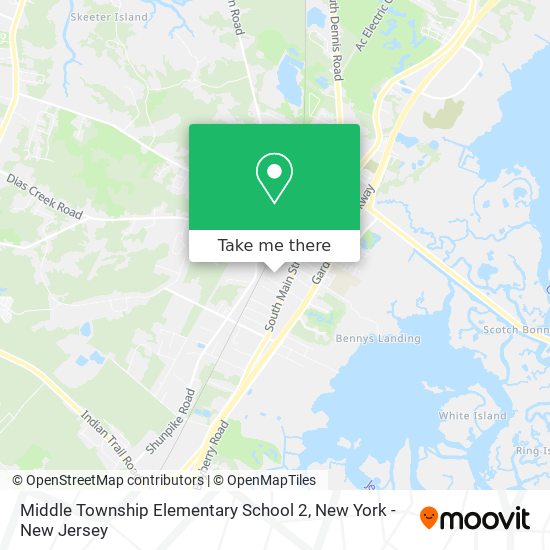Middle Township Elementary School 2 map
